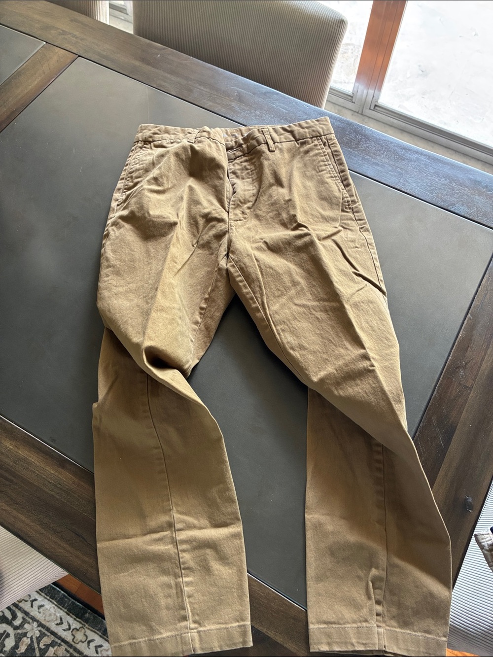 Men's Khaki Chino Pants old Navy 30x30 slim built in flex